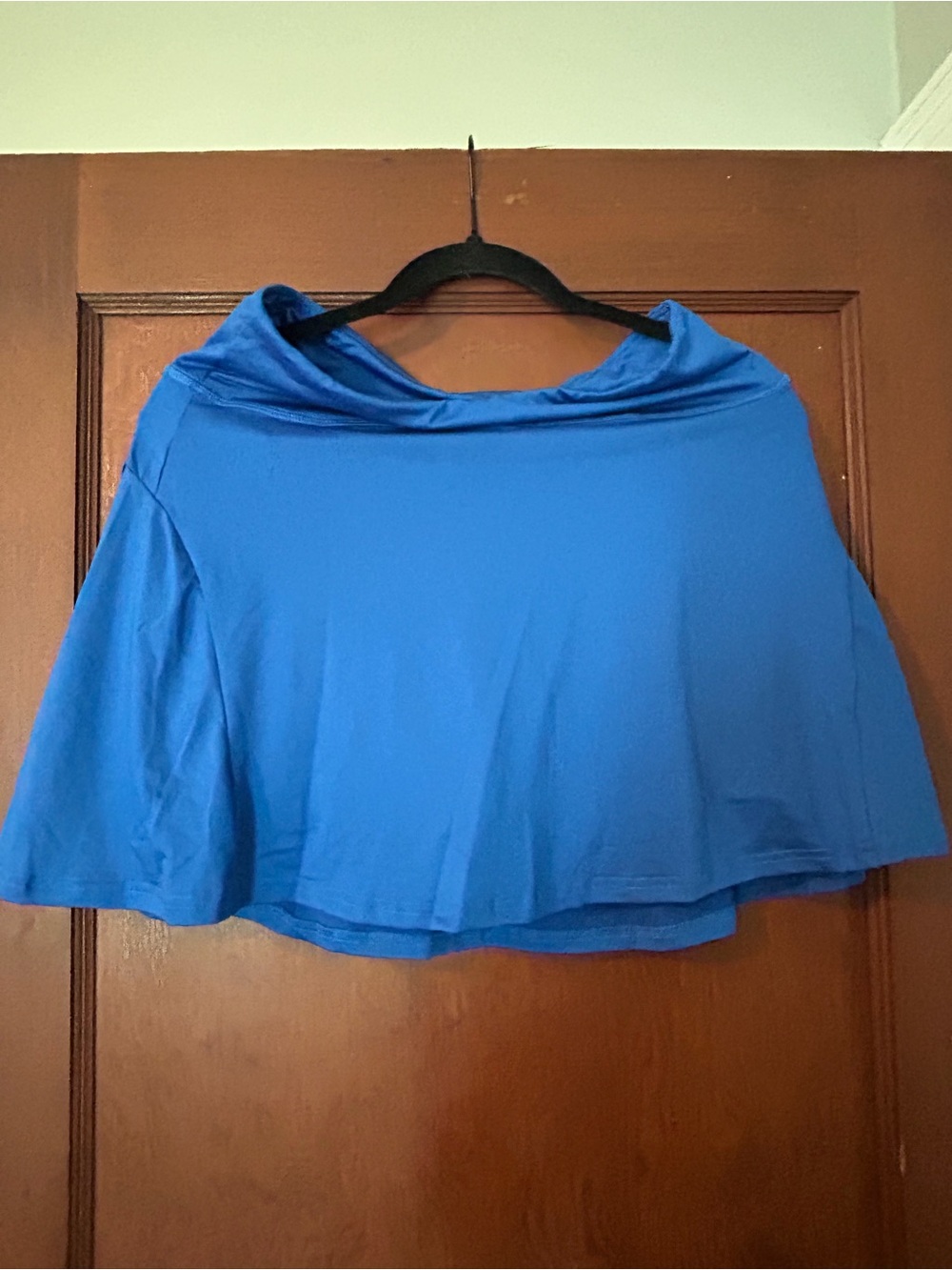 Vibrant Royal Blue Pleated Tennis Skirt Skort with Built-In Shorts